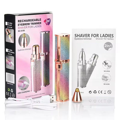 2-in-1 Brow &amp; Facial Trimmer